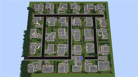 town center minecraft|minecraft suburban neighborhood map.